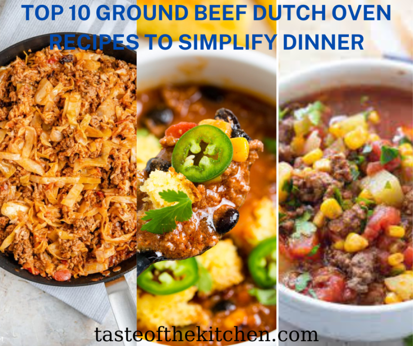 ground beef Dutch oven recipes