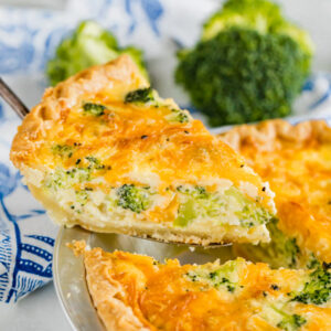 easy broccoli cheese quiche